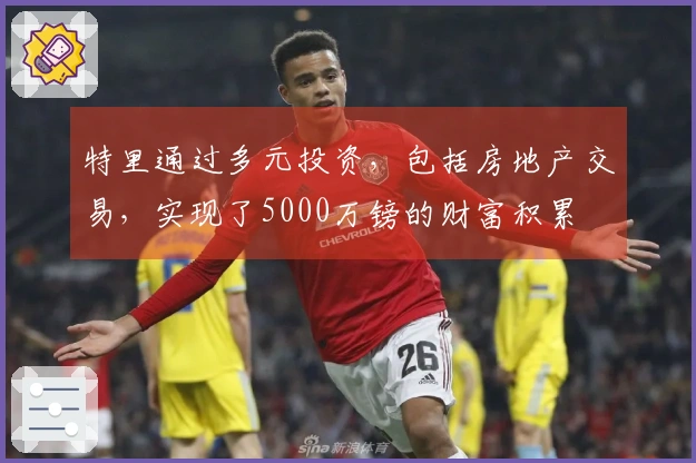 特里通过多元投资，包括房地产交易，实现了5000万镑的财富积累